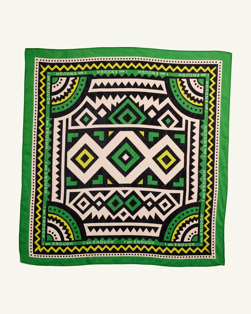 The Green Statement Silk Scarf