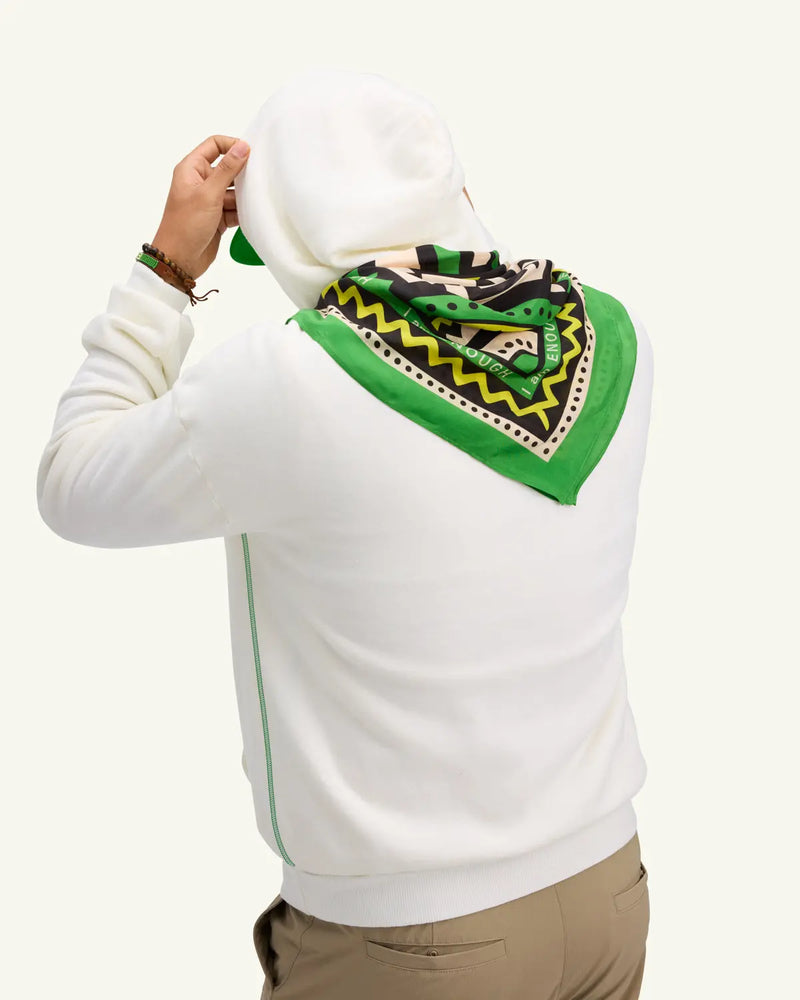 The Green Statement Silk Scarf