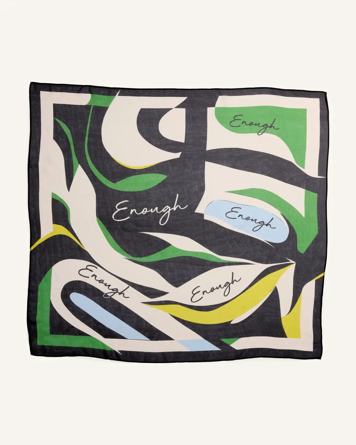 The Calm Current Silk Scarf ENOUGH