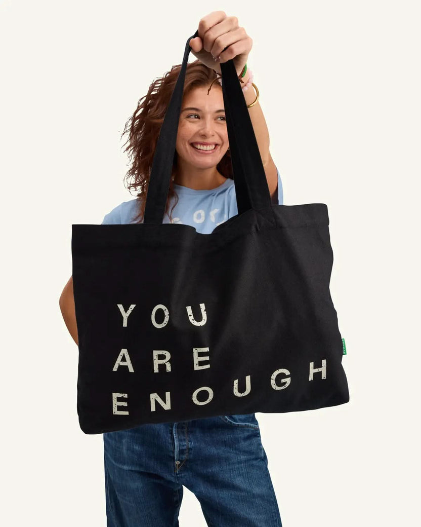 You Are Enough canvas tote
