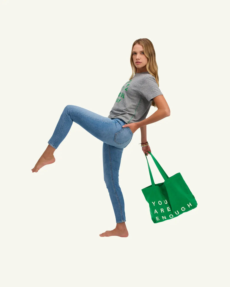 You Are Enough Canvas Tote