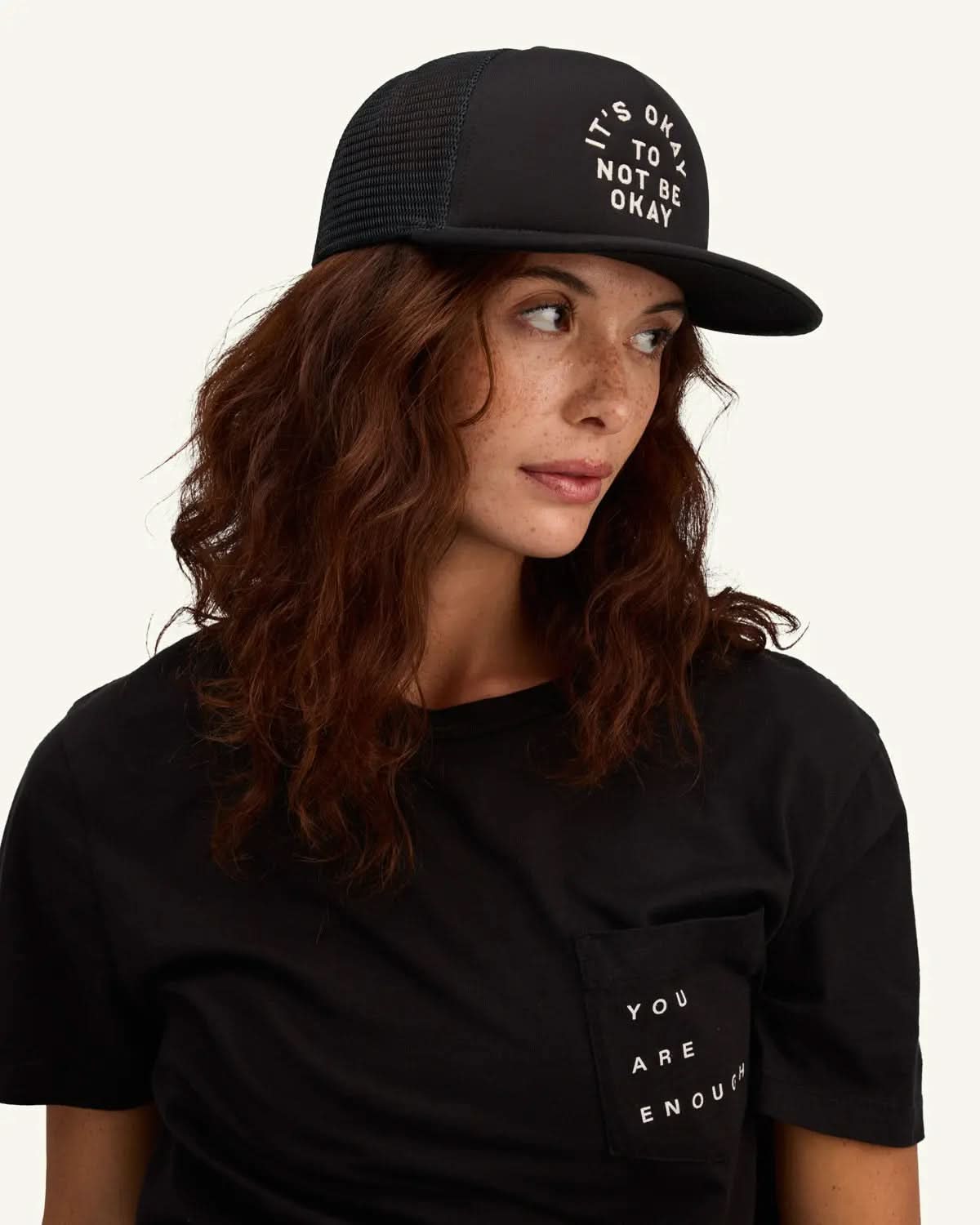 It's Okay Trucker Hat ENOUGH