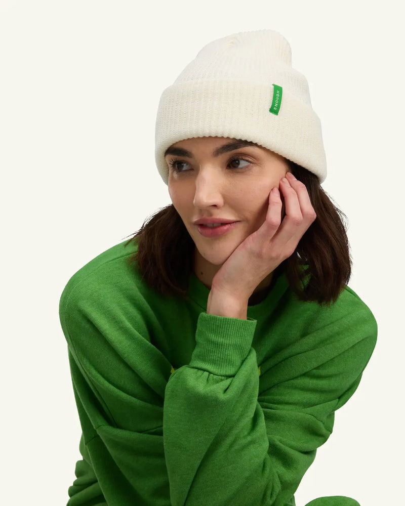 ENOUGH Ribbed Beanie