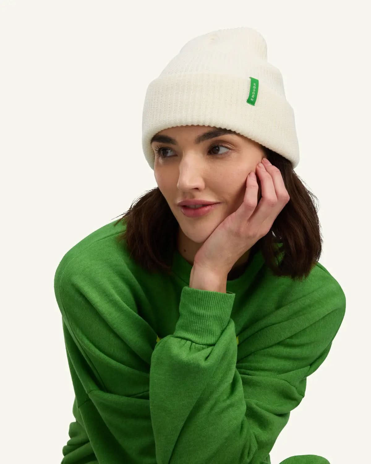 ENOUGH Ribbed Beanie ENOUGH