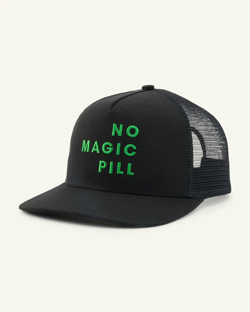 No Magic Pill Canvas Trucker