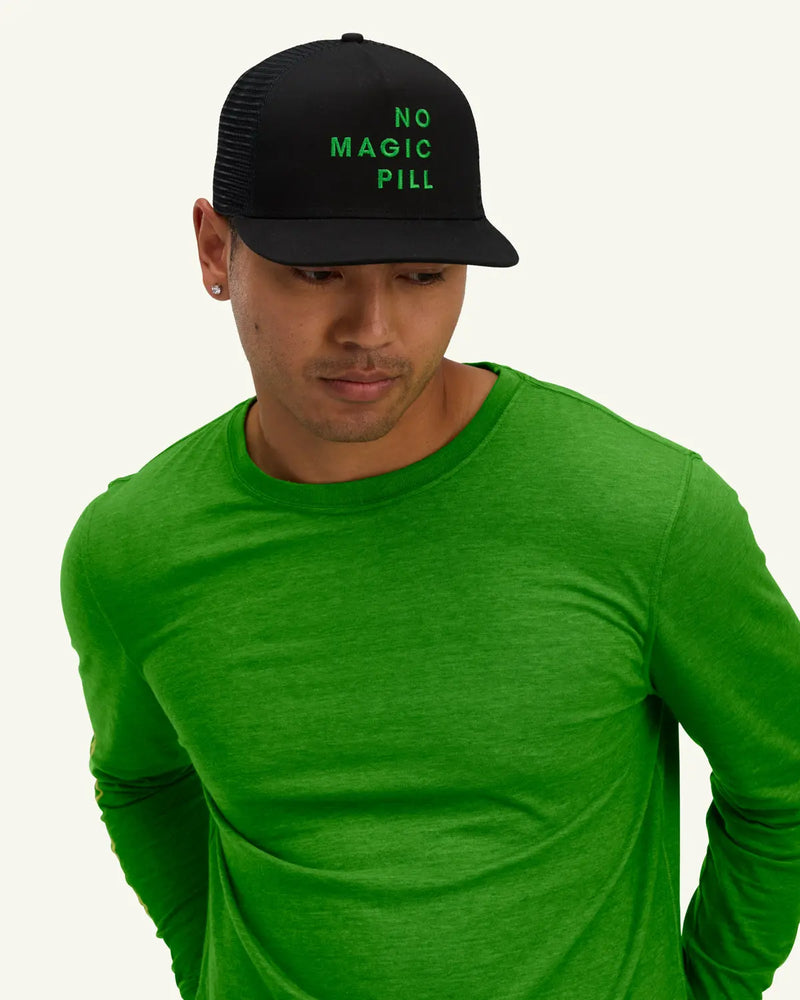 No Magic Pill Canvas Trucker