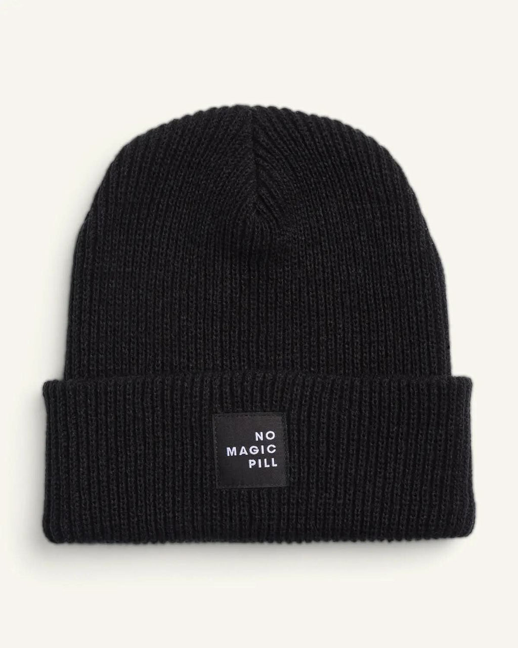 No Magic Pill Ribbed Beanie ENOUGH