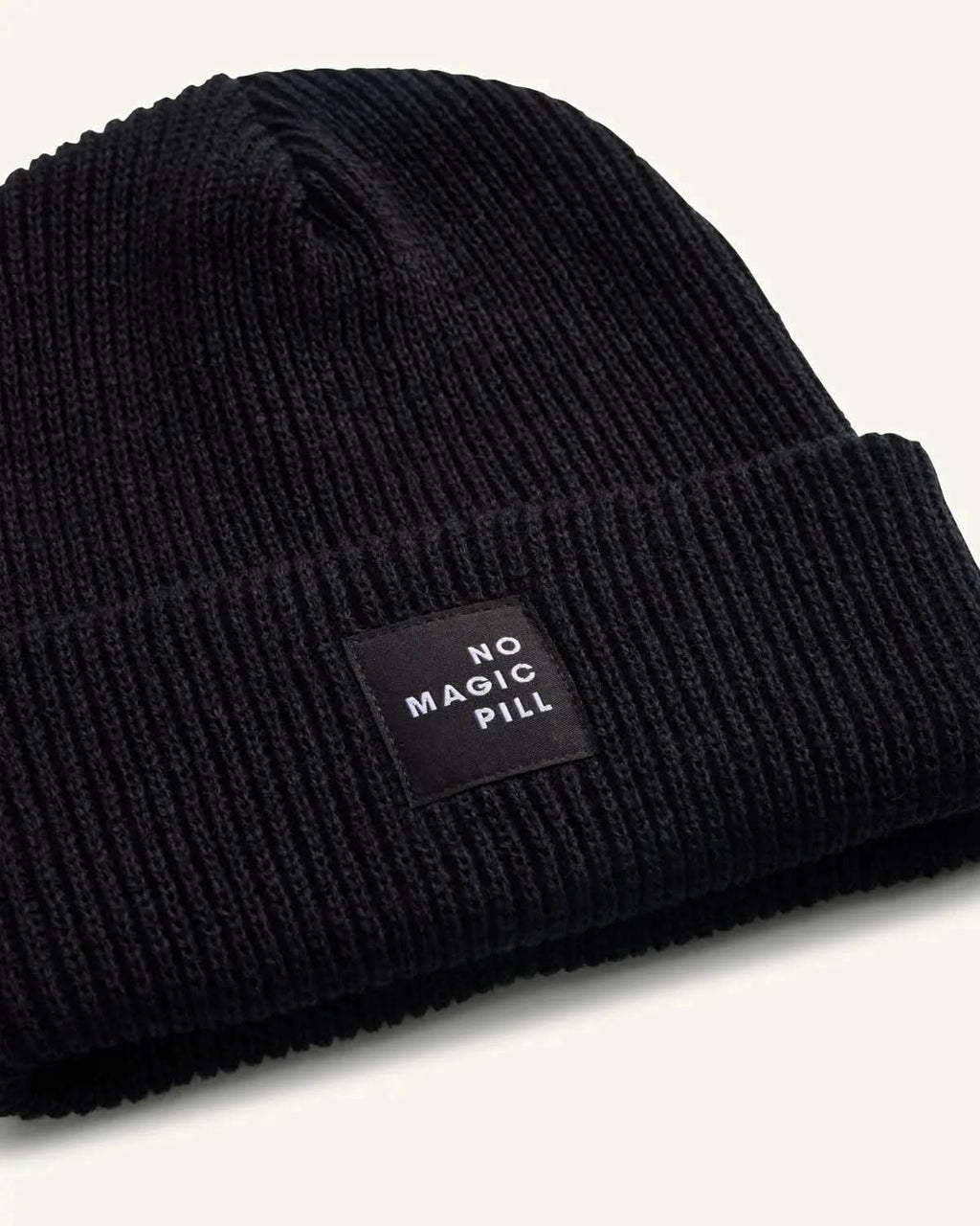 No Magic Pill Ribbed Beanie ENOUGH