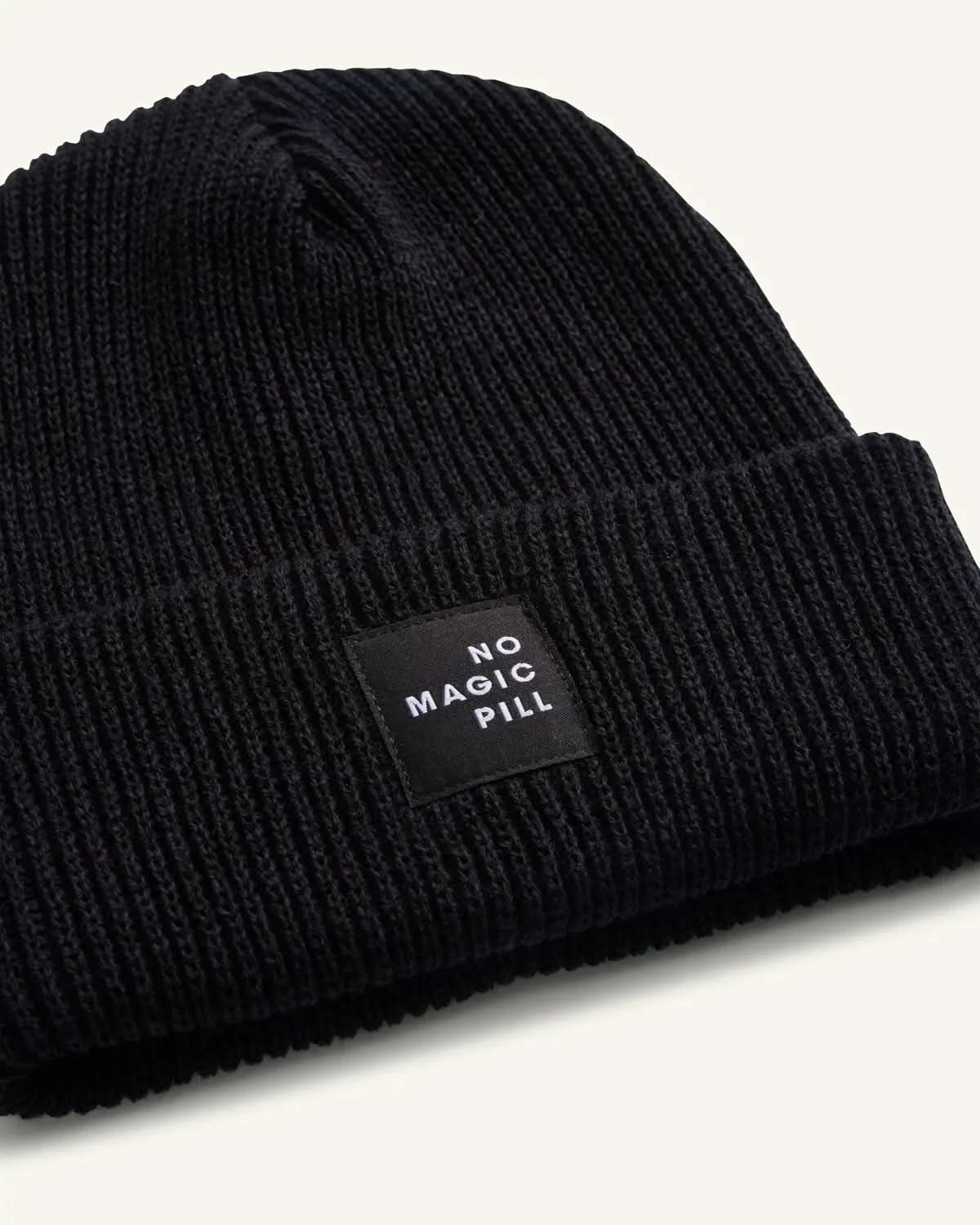 No Magic Pill Ribbed Beanie ENOUGH