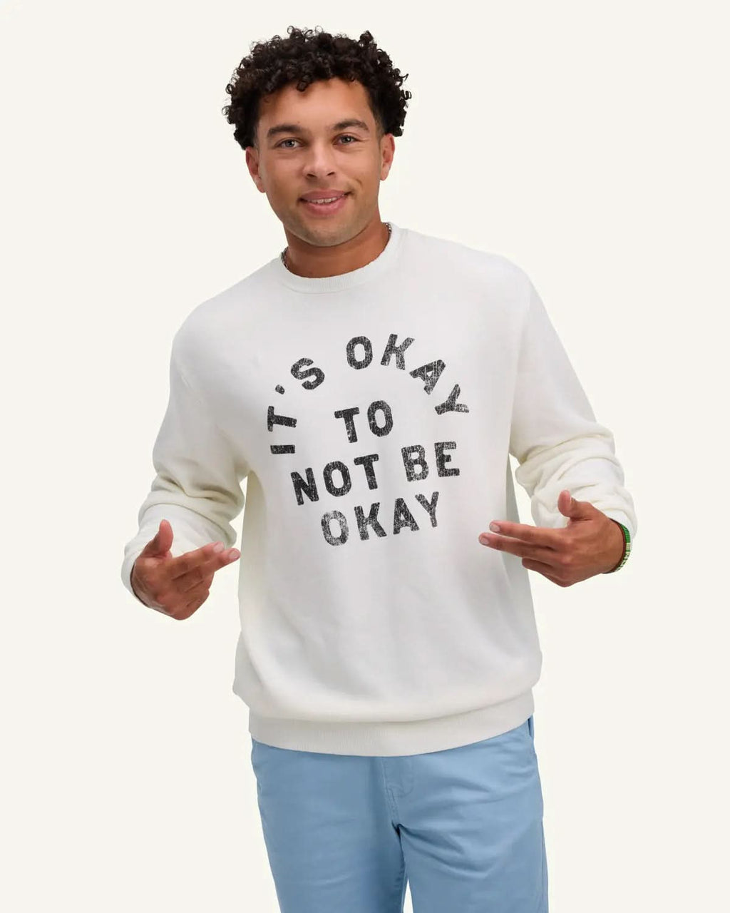 It's Okay Crew Sweatshirt ENOUGH