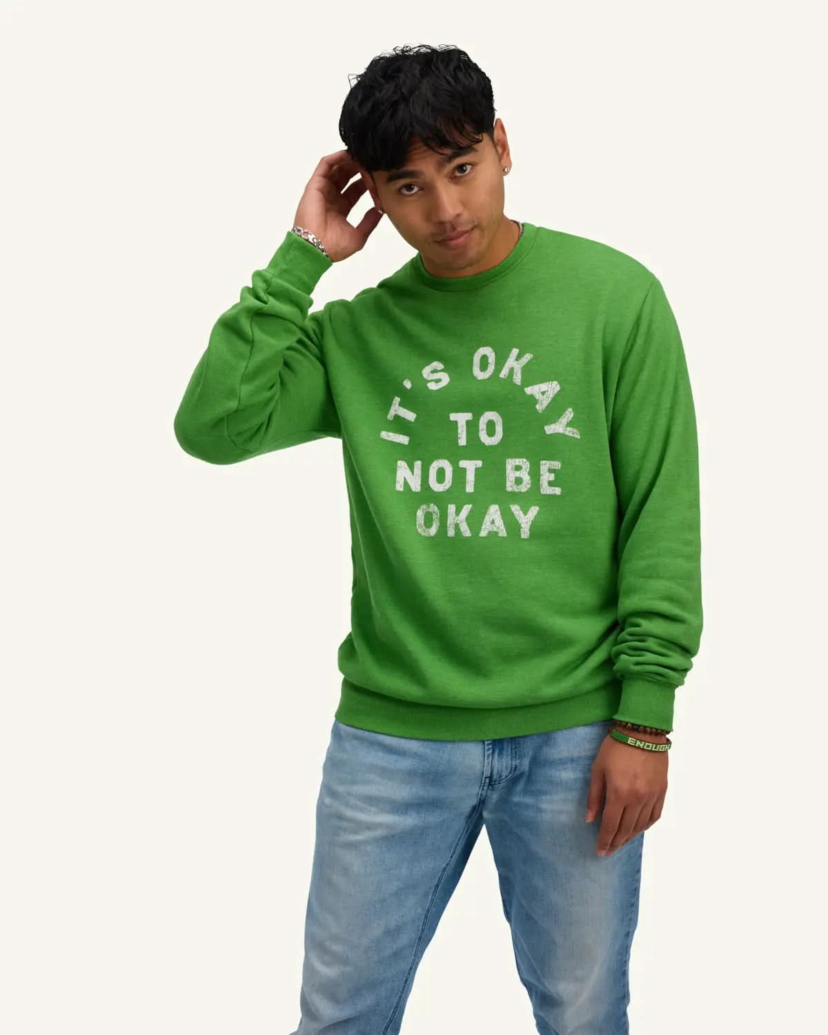 It's Okay Crew Sweatshirt ENOUGH