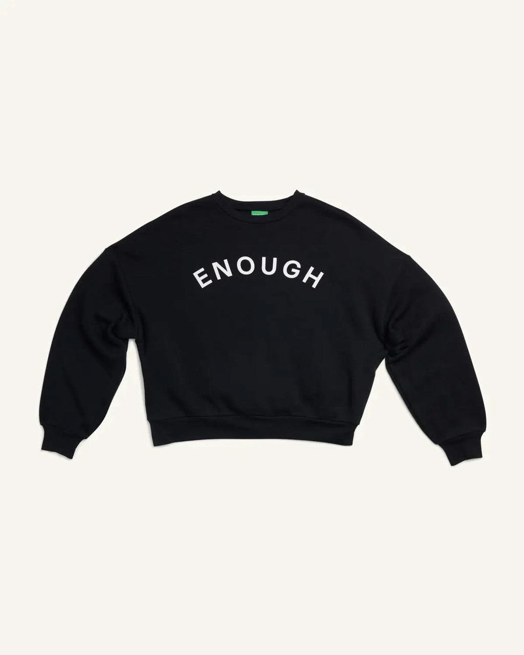 Collegiate Classic Cropped Crew Sweatshirt ENOUGH