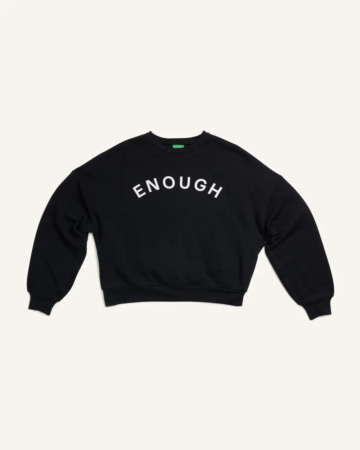 Collegiate Classic Cropped Crew Sweatshirt ENOUGH