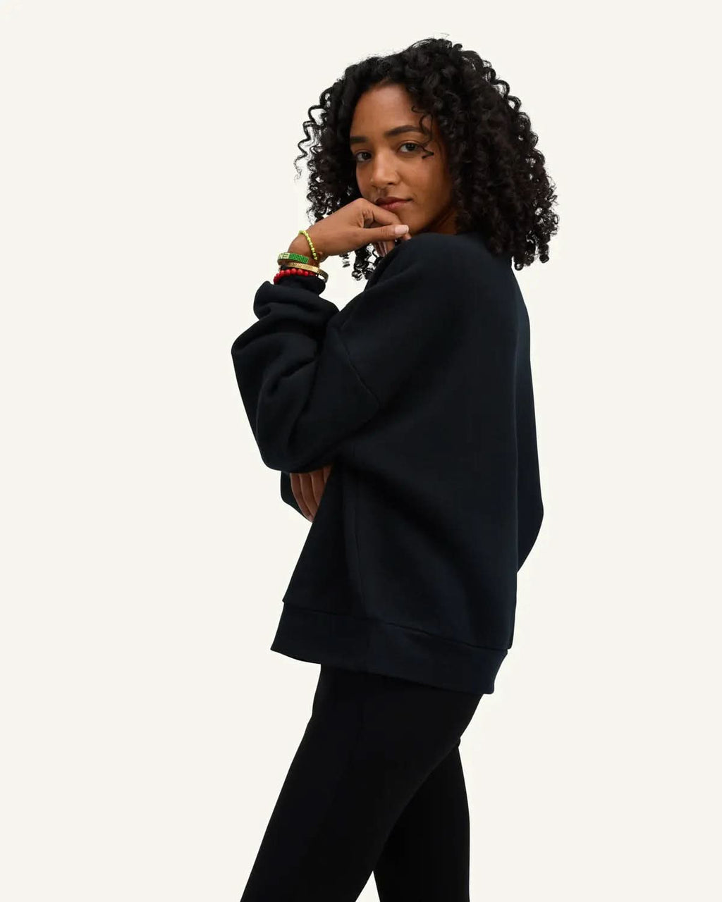 Collegiate Classic Cropped Crew Sweatshirt ENOUGH