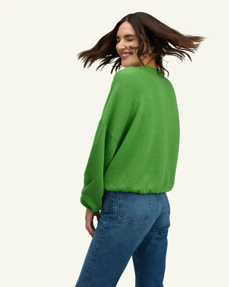 Collegiate Classic Cropped Crew Sweatshirt