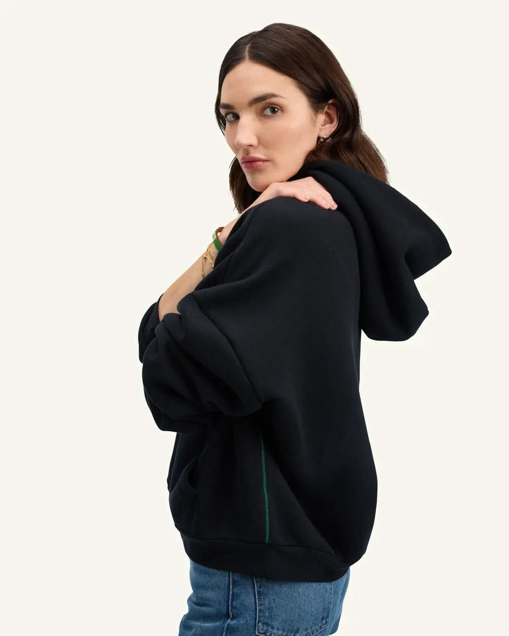 It's Okay Drop Shoulder Cropped Hoodie ENOUGH