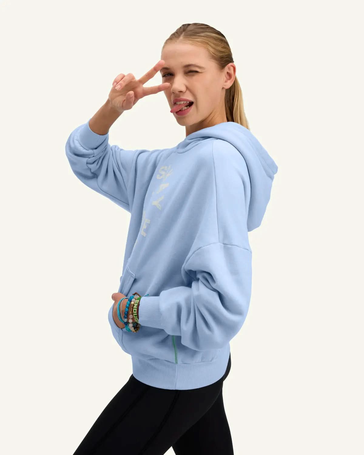 It's Okay Drop Shoulder Cropped Hoodie ENOUGH