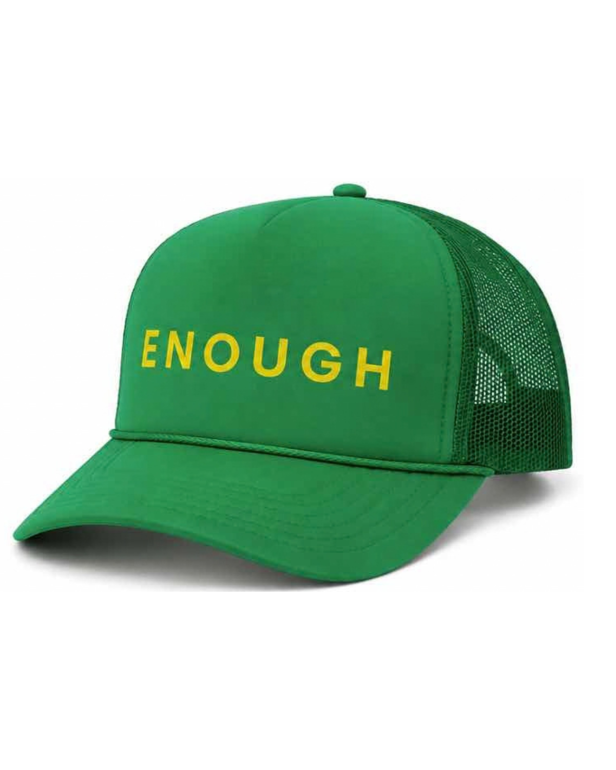 ENOUGH Centered Logo Trucker We are ENOUGH