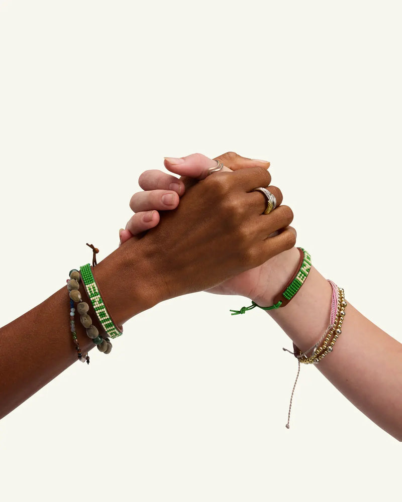 ENOUGH Beaded Leather Bracelet (Youth)