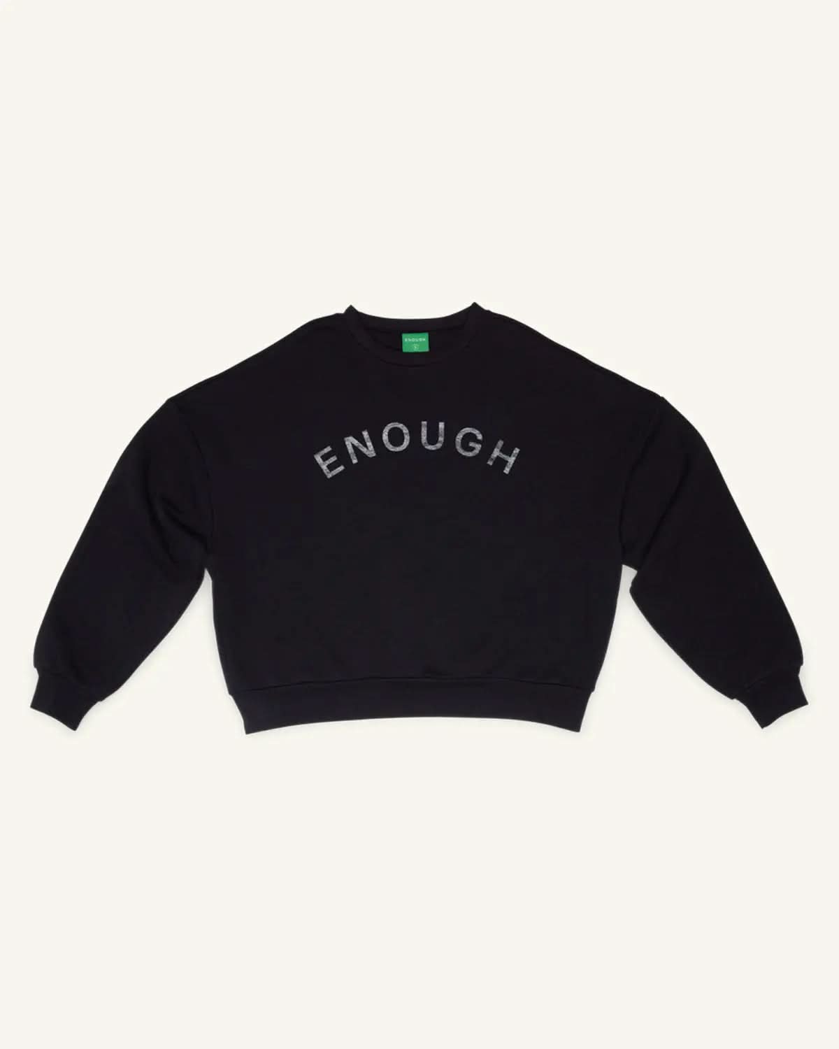 Collegiate Classic Cropped Crew Sweatshirt ENOUGH