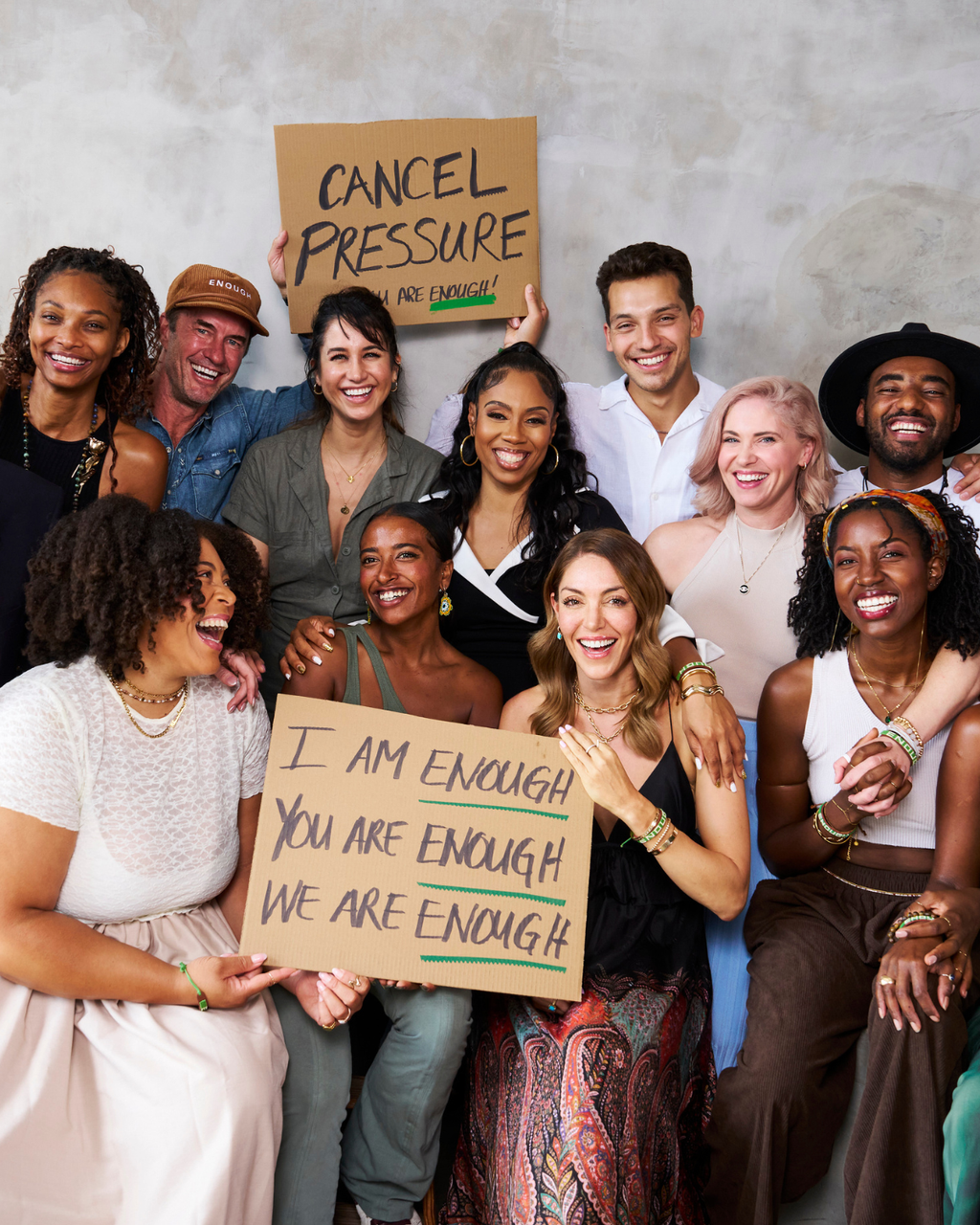 ENOUGH Beaded Leather Bracelet Pack (10 Pack) We are ENOUGH