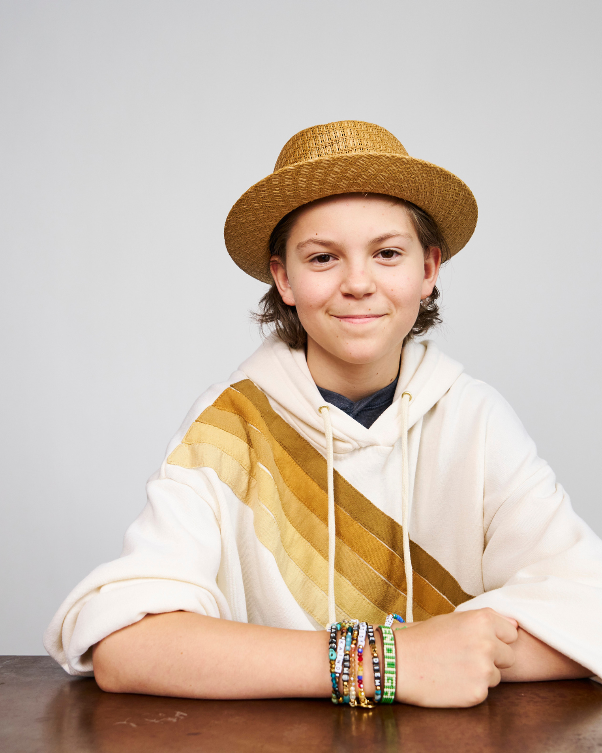 ENOUGH Beaded Leather Bracelet (Youth) We are ENOUGH